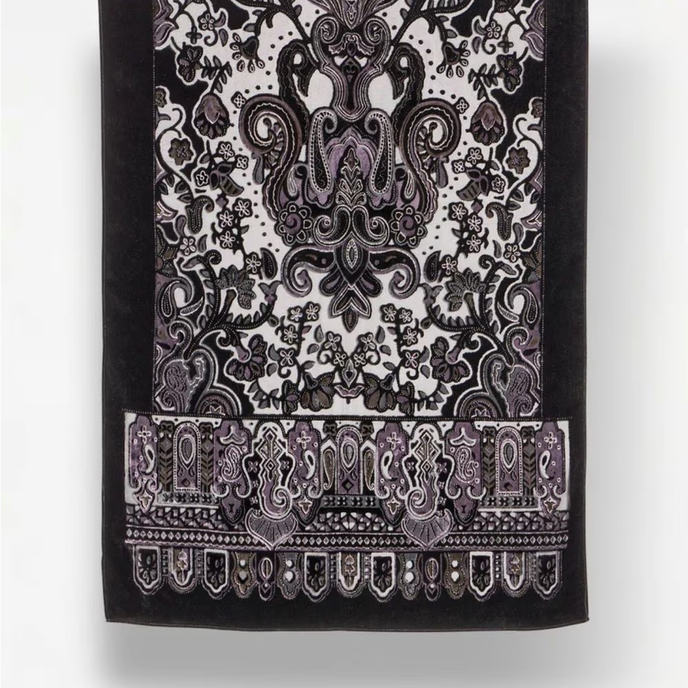 Velvet Burnout Oblong Scarf